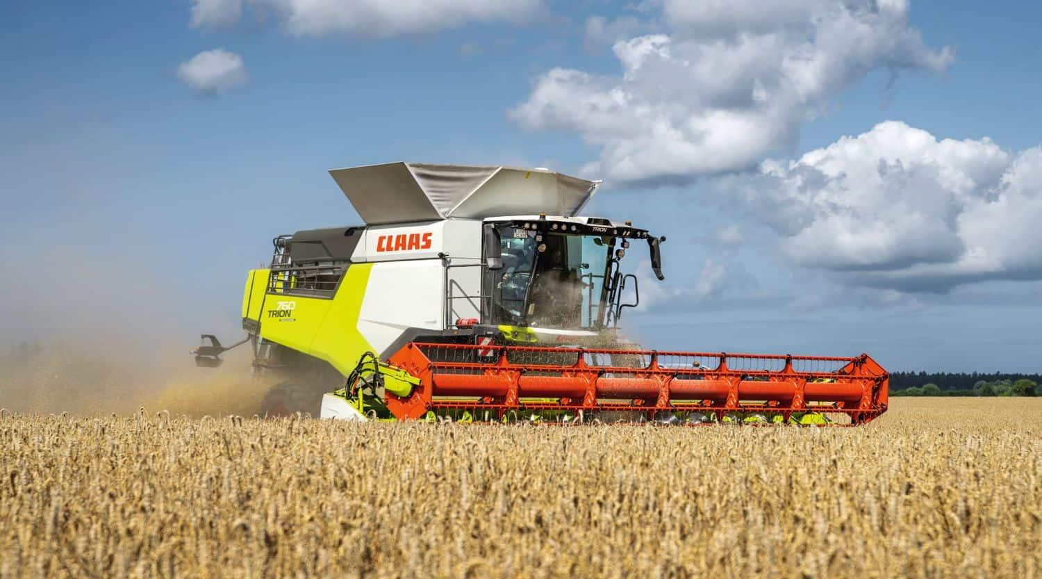 Moissonneuse batteuse claas trion 760